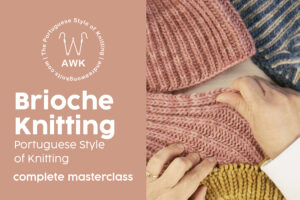 Brioche Knitting Using Portuguese Style